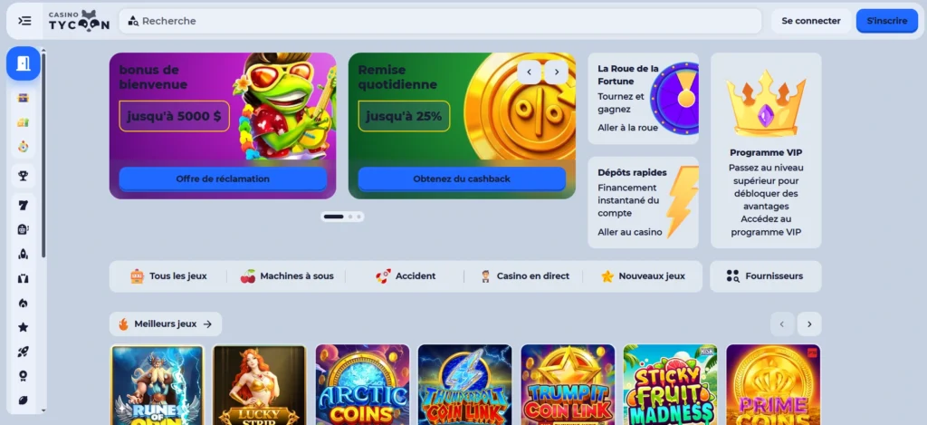 tycoonwin casino en ligne